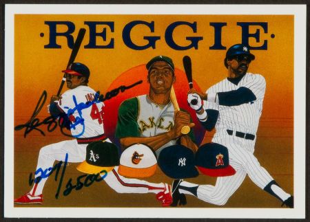 90UD Autographed Reggie Jackson Card